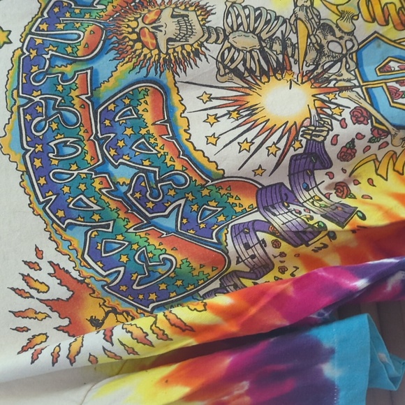 Vintage Grateful Dead Summer 92 Tie-dye Authentic Concert T-shirt Excellent XL - Picture 2 of 5
